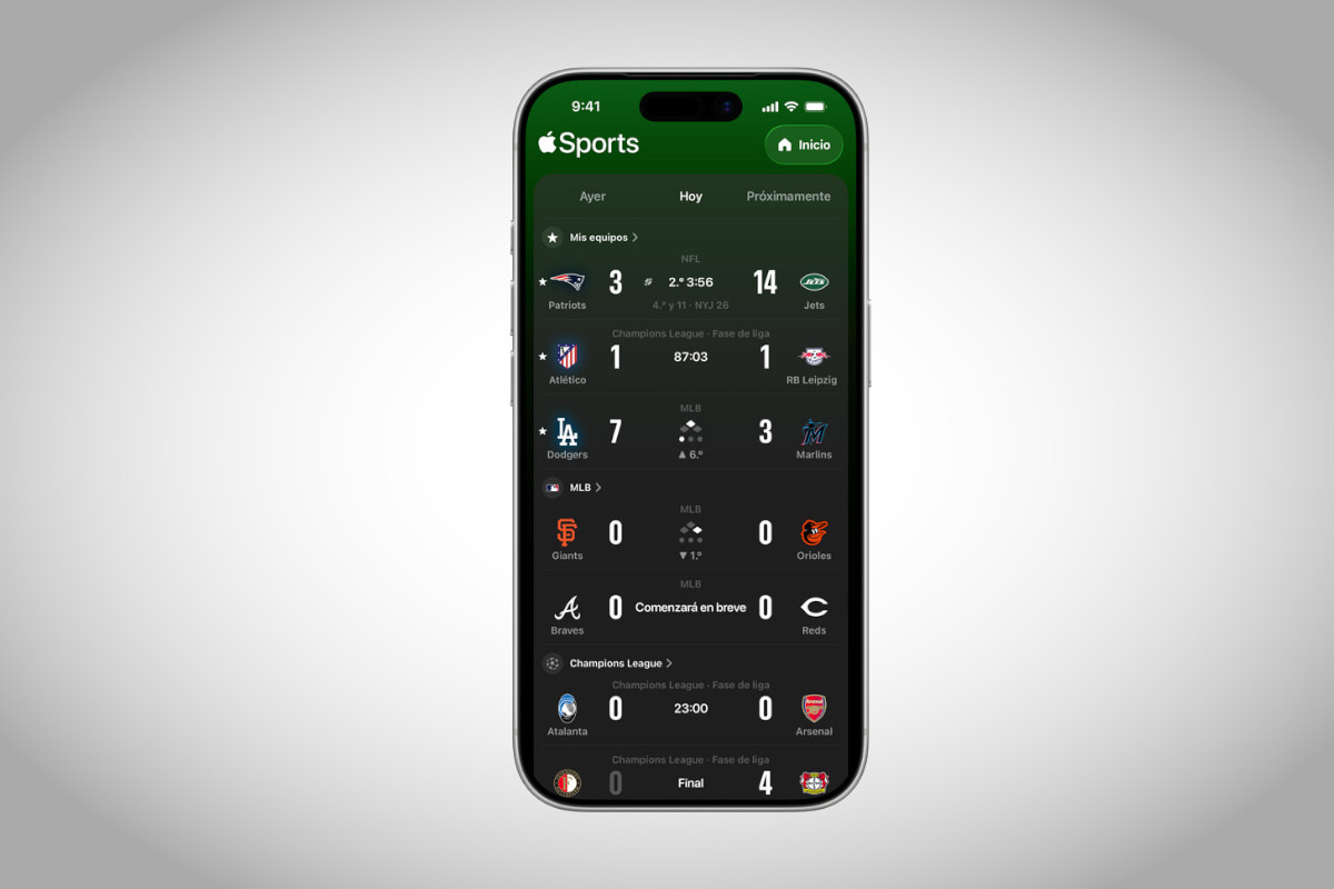 Apple Sports. Imagen: Apple