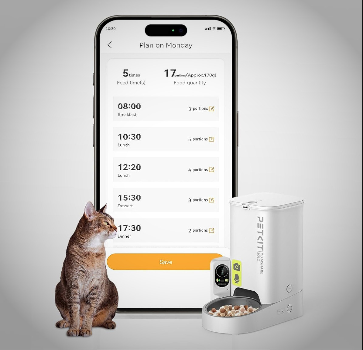 Aplicación comedero inteligente. Imagen: PETKIT