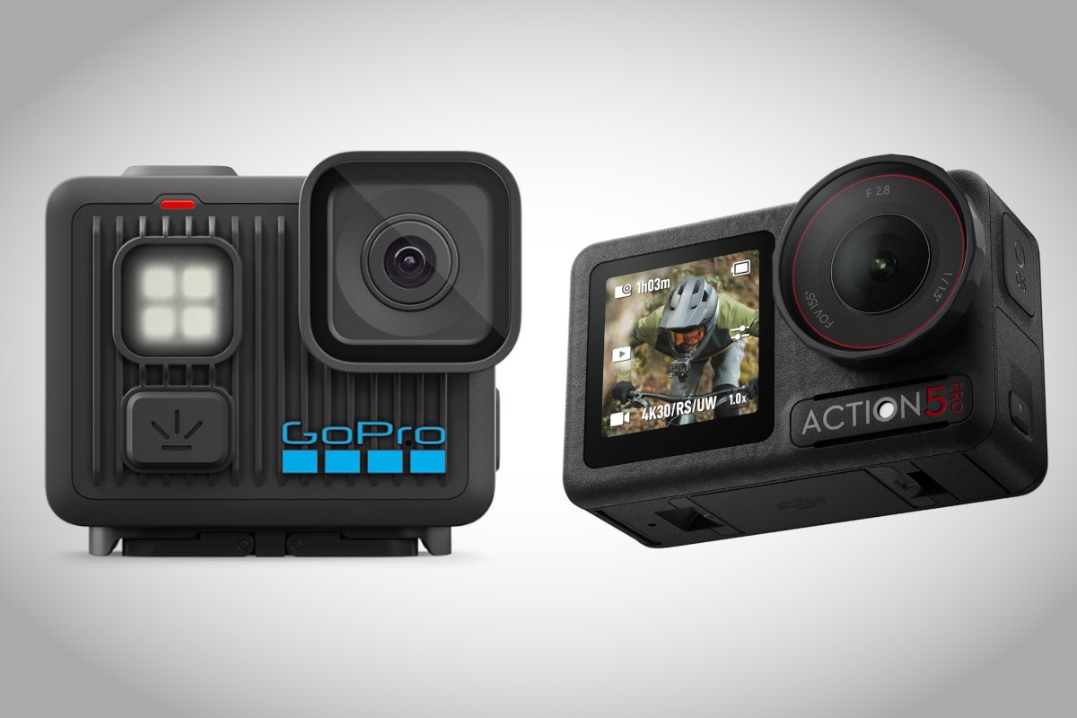 GoPro vs DJI Osmo Action. Imagen: GoPro y DJI