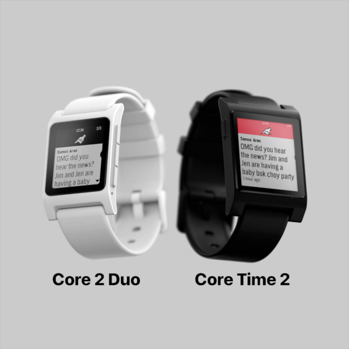 Core 2 Duo y Core Time 2: el renacimiento de Pebble con 30 días de autonomía y tinta electrónica