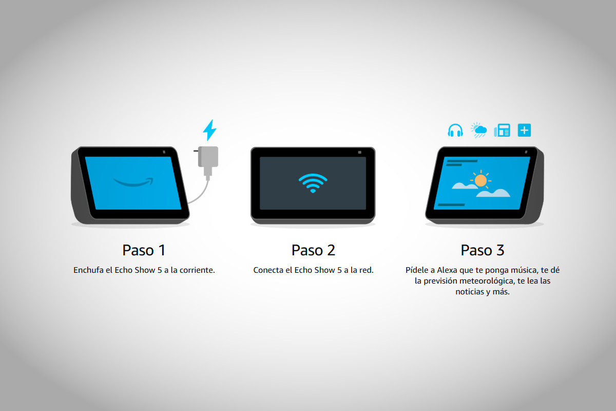 Configuración inicial Echo Show 5. Imagen: Amazon