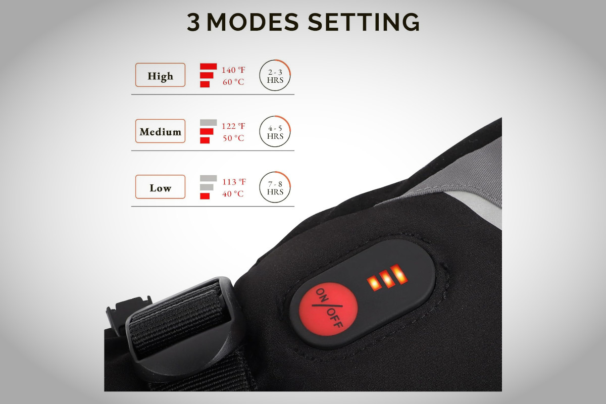 Guantes calefactables para moto. Imagen: SAVIOR HEAT