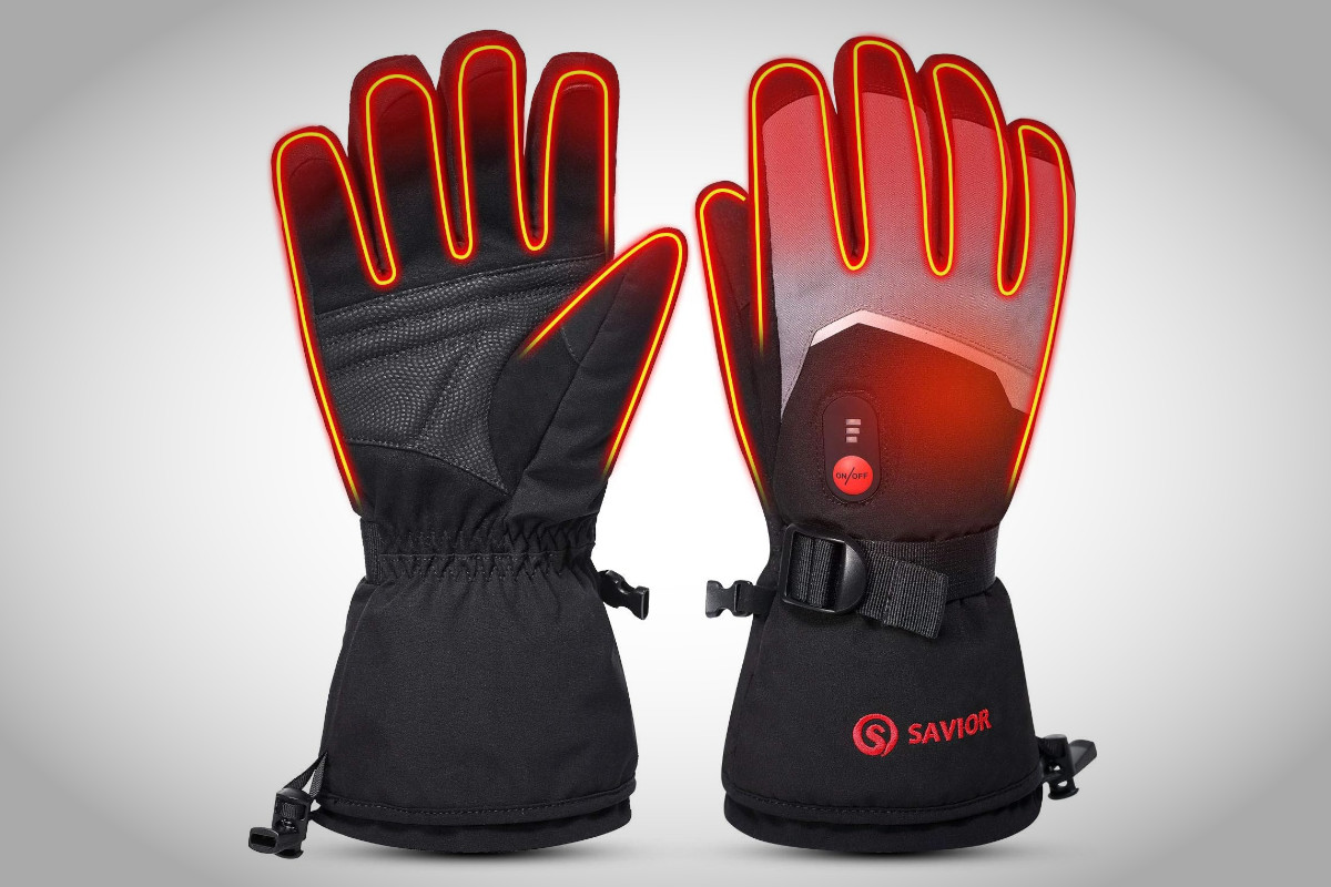 Guantes calefactables para moto. Imagen: SAVIOR HEAT