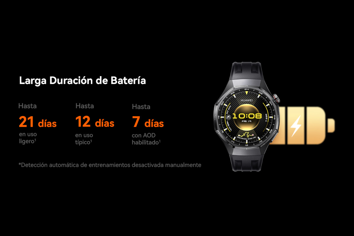 Autonomia Watch GT 6 Pro. Imagen: Huawei