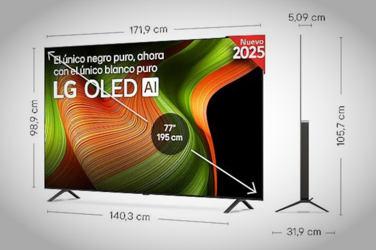 LG OLED77B56LA. Imagen: LG