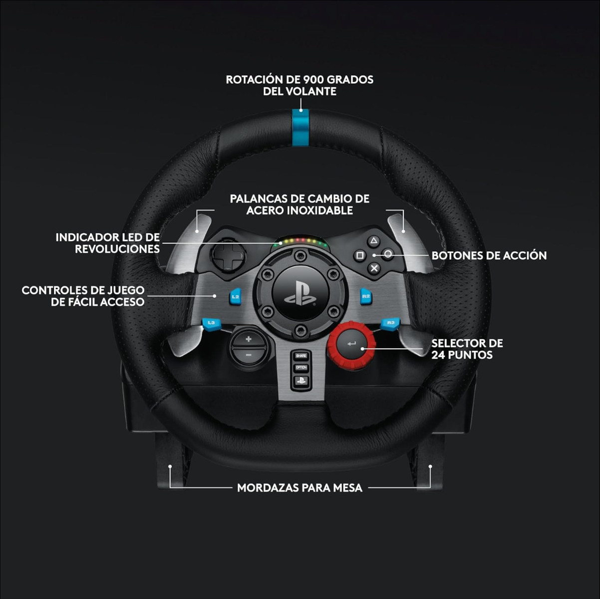 Logitech G29 SE. Imagen: Logitech