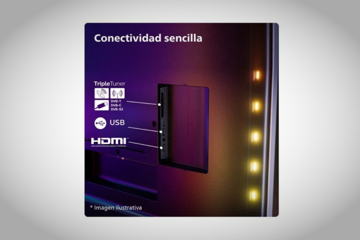 Philips 48OLED819 + TAB5309. Imagen: Philips