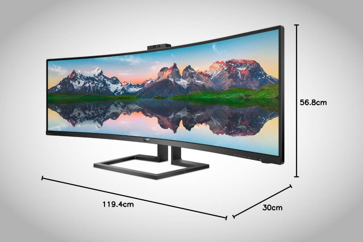 Monitores SuperWide. Imagen: Philips