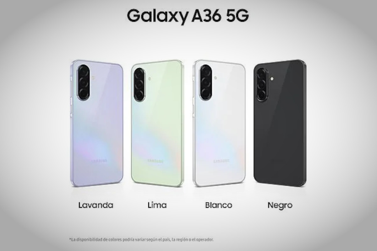Samsung Galaxy A36 5G. Imagen: Samsung