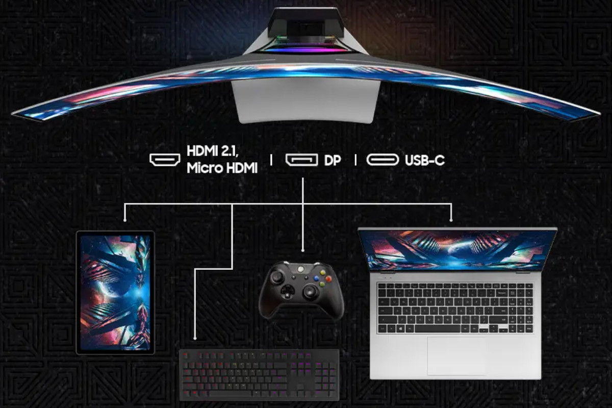 Samsung Odyssey G9 OLED. Imagen: Samsung